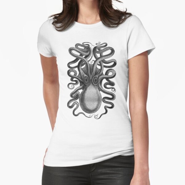 Mr. Squidley Fitted T-Shirt