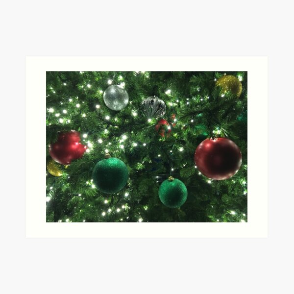 Christmas Baubles Art Print