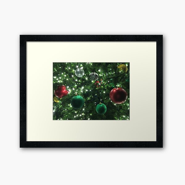 Christmas Baubles Framed Art Print