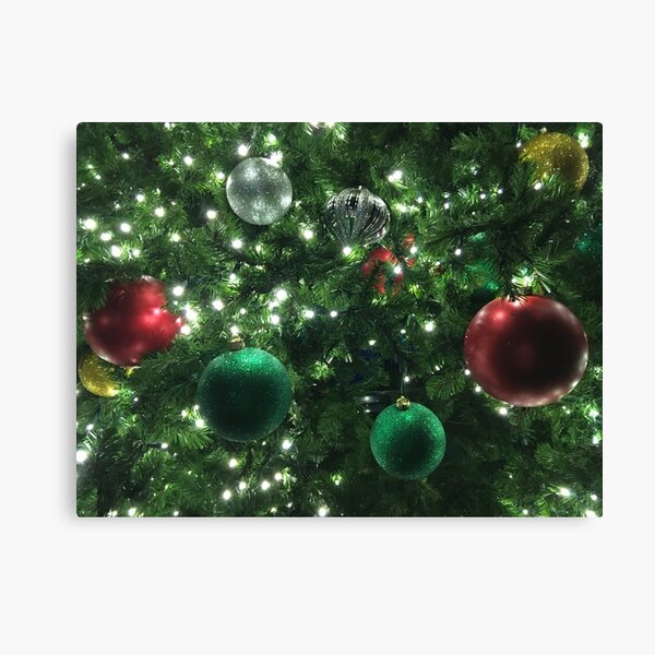 Christmas Baubles Canvas Print
