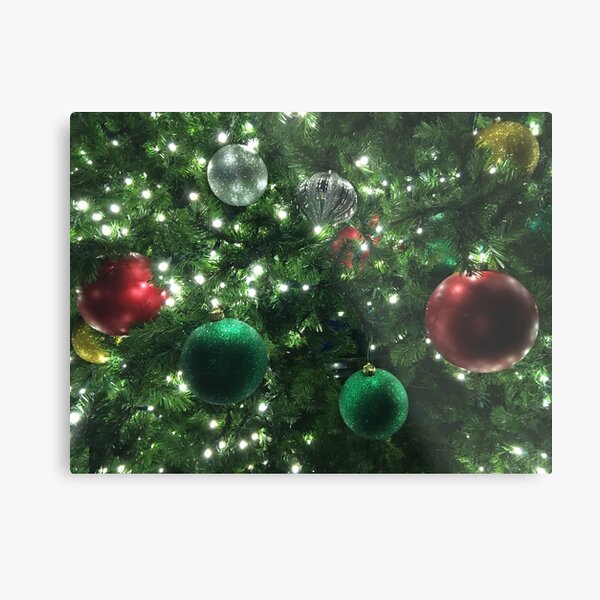Christmas Baubles Metal Print