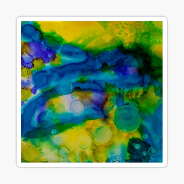 Saturn Galaxy - Abstract Sticker