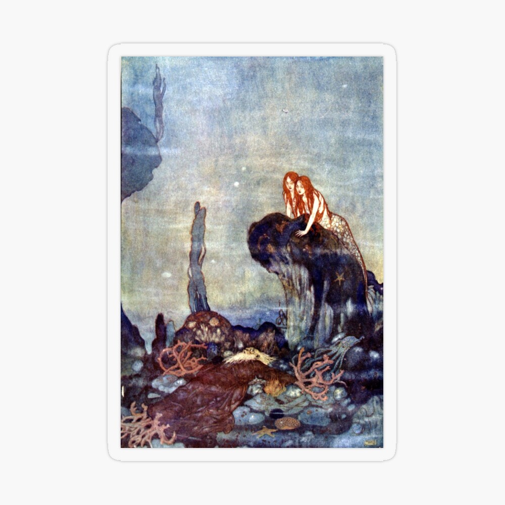 Deep Sea - The Tempest - Edmund Dulac Postcard for Sale by forgottenbeauty