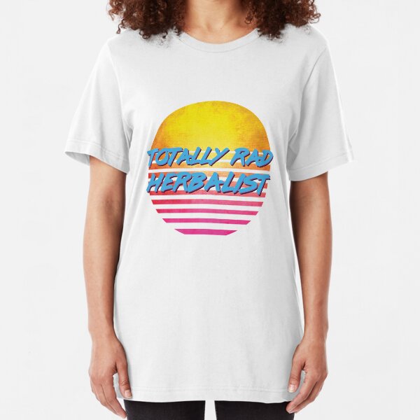 Vintage 1980s Totally Rad Herbalism Slim Fit T-Shirt