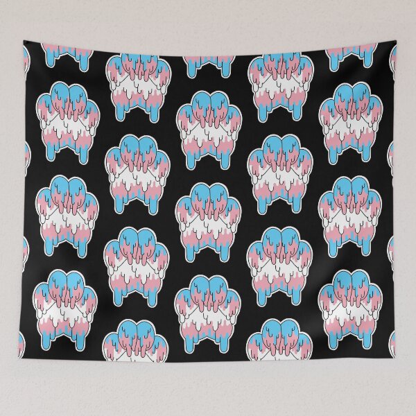 Item preview, Transgender Pride Paw designed and sold by Tigerparadise.