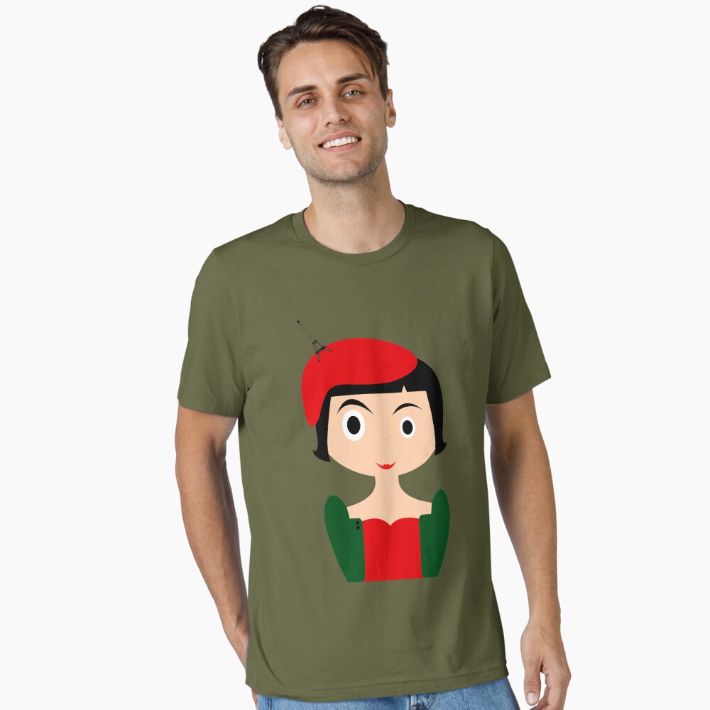Vista previa del artículo con la obra «Camiseta esencial», diseñado y vendido por creotumundo.
