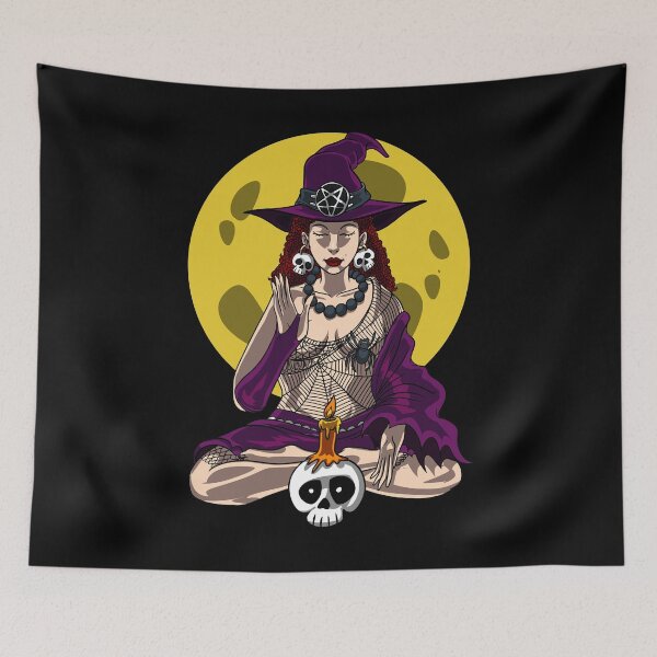 Item preview, Witch Zen Yoga Halloween  designed and sold by underheaven.
