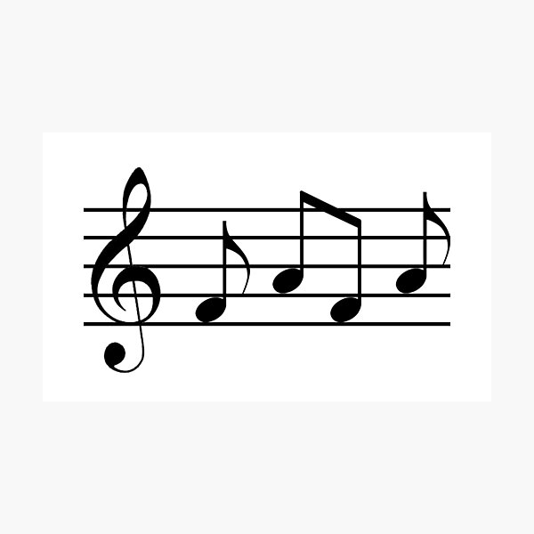 Item preview, Rent La Vie Boheme Music Notes No Flats designed and sold by FeatheredPrints.