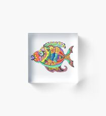 Funky Fish Acrylic Block