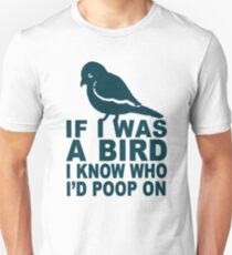 bird poop identification t shirt