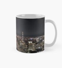 Taza Skyline de la ciudad de Nueva York en la noche
