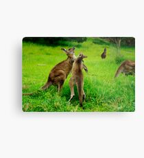 Left Hook Metal Print