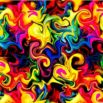 Artwork thumbnail, Abstract Designs: Cute Bright Colorful Rainbow Artwork Pattern by Geo Artwork