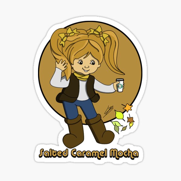 80's Barista Star - Salted Caramel Mocha Sticker