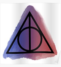 Hallows watercolour Poster