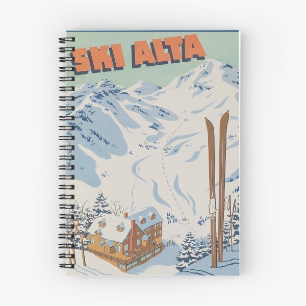 Item preview, Ski Alta Utah Vintage Ski Travel Poster designed and sold by vintagevivian.