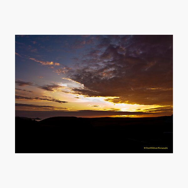 Sunset Over Port Quin, Cornwall Photographic Print