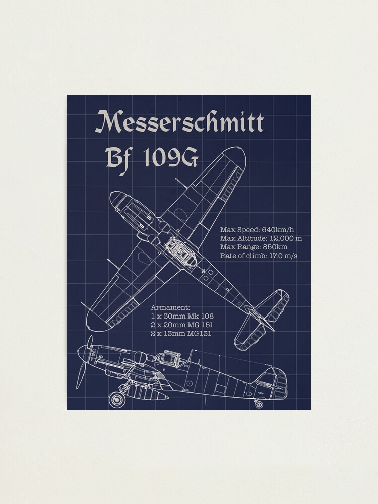 Messerschmitt Bf 109 Blueprint