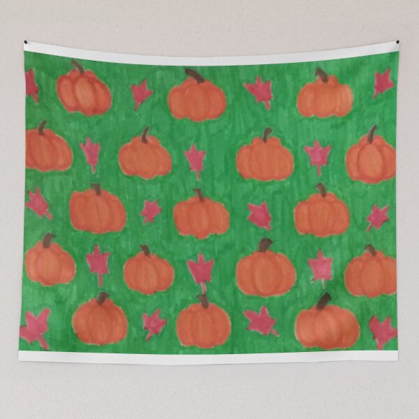 Item preview, Green Autumn Pumpkin Patch designed and sold by DanielleGensler.
