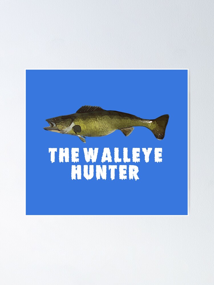 Walleye Hunter Sticker  Fishing decals, Walleye, Fishing humor