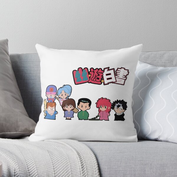 Yu Yu Hakusho title Throw Pillow