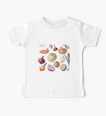 illustration of retro organic Onions set Baby Tee