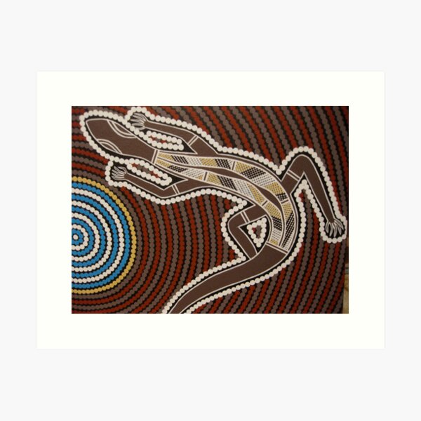Item preview, Goanna by Australian Aboriginal artist David Williams designed and sold by aboriginalart.