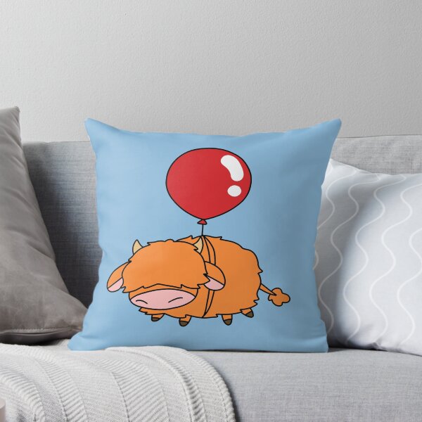 Item preview, Red Balloon Highland Cow designed and sold by SaradaBoru.