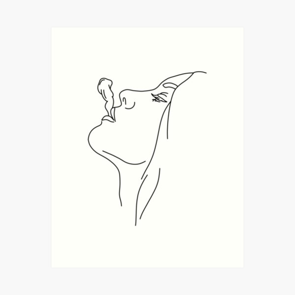 Aperçu de l'œuvre Femme qui fume créée et vendue par minimalismus.