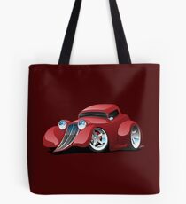 Red Hot Rod Restomod Custom Coupe Tote Bag