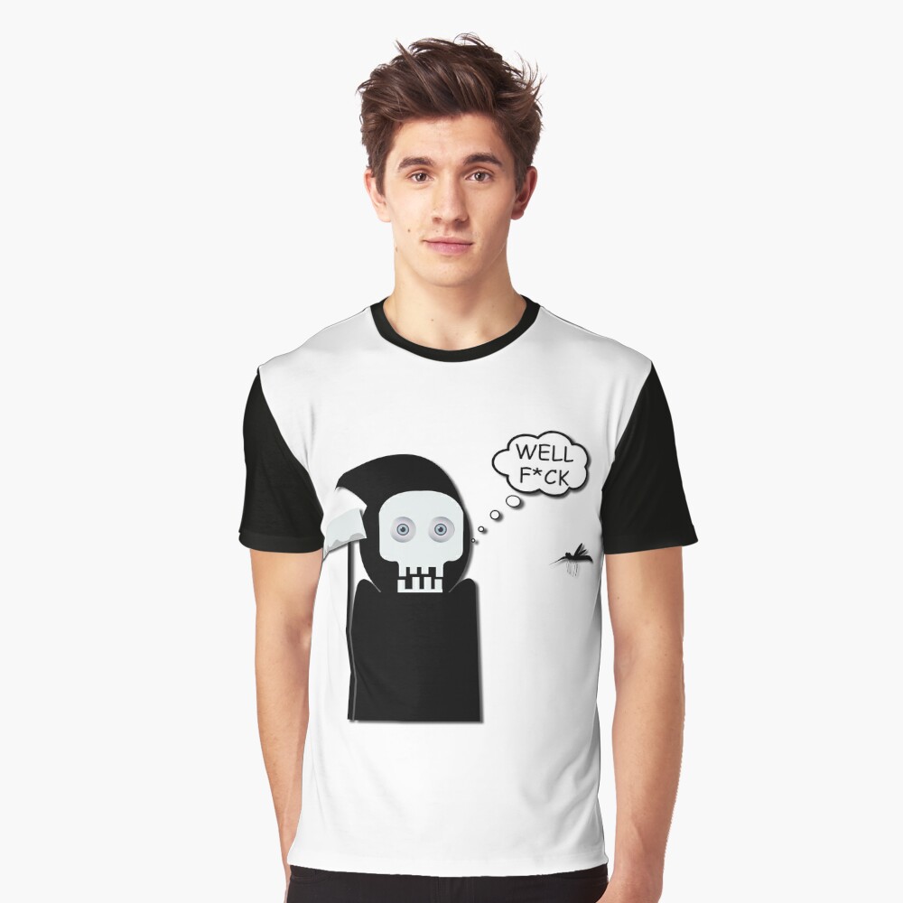 Grim Reaper Scared Of Mosquito Gift Idea T Shirt By Jamesandluis Redbubble - roblox grim reaper shirt