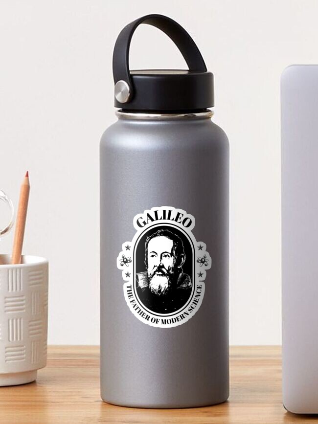 Pegatina «Galileo Galilei padre de la ciencia moderna» de jtrenshaw |  Redbubble