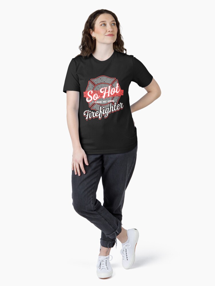 Thumbnail 4 von 7, Essential T-Shirt, I Have My Own Firefighter - Firefighter Gift designt und verkauft von yeoys.