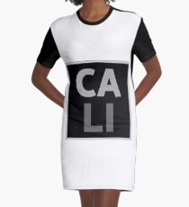 CALI Graphic T-Shirt Dress