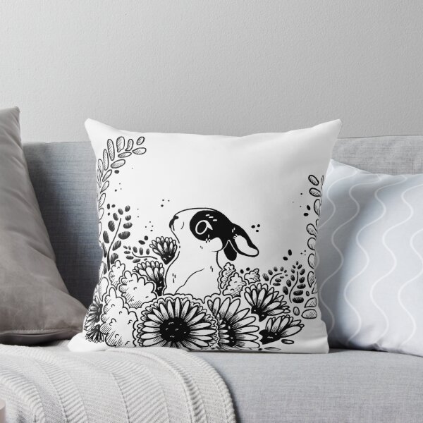 Item preview, Rabbit in Flowers designed and sold by musicndoodles.
