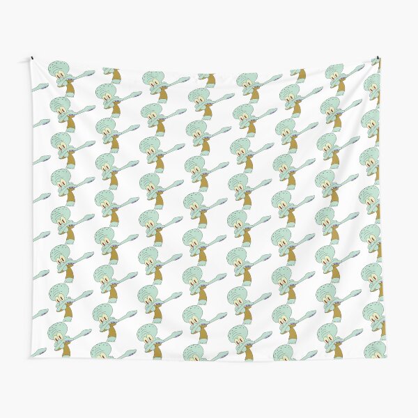 Squidward Dabbing Tapestries Redbubble