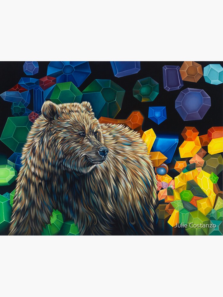 Thumbnail 3 of 3, Sticker, Crystal Bear designed and sold by missjuliec.