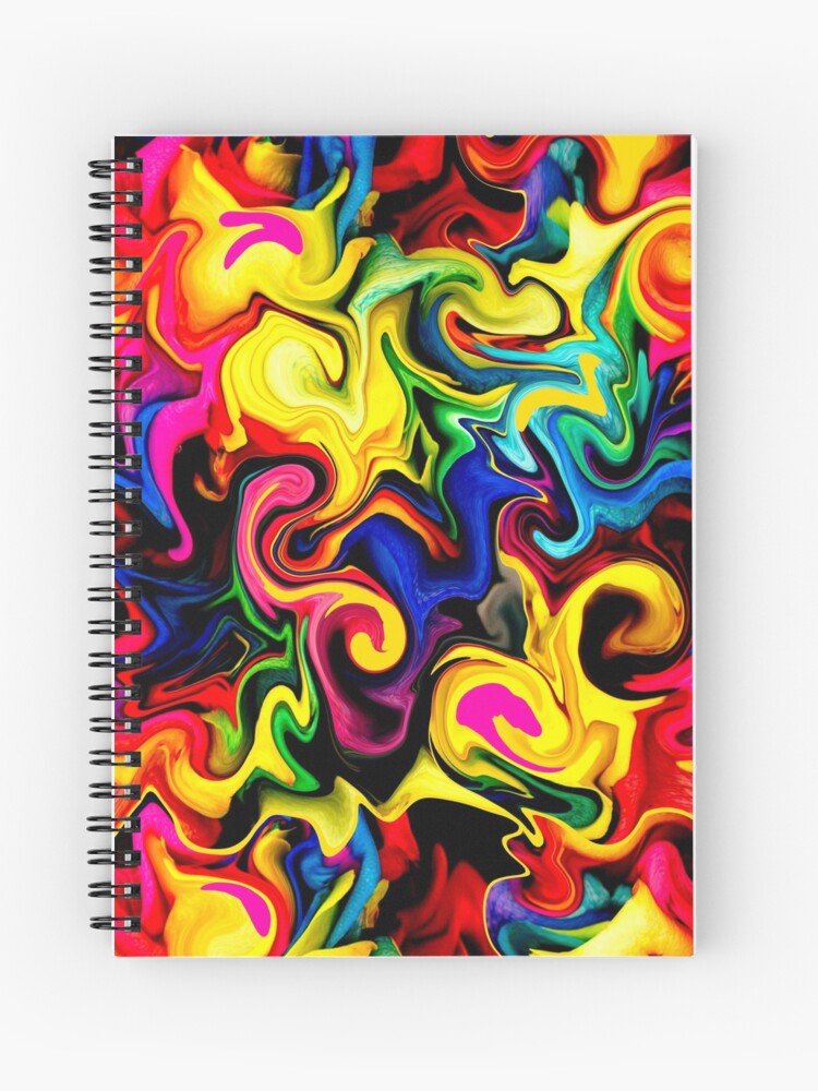 Colorful Cubizm Painting Suitcase Cover Abstract Colorful Rainbow