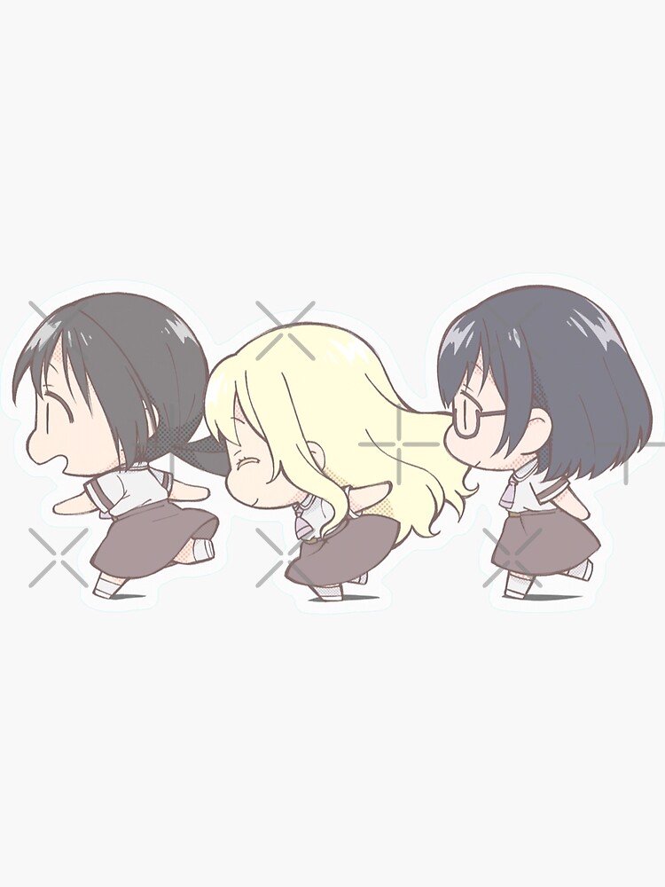 "Asobi Asobase - Group Sticker" Sticker by coolsocrati | Redbubble