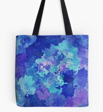 Sandy Watercolor Abstract Blues Tote Bag