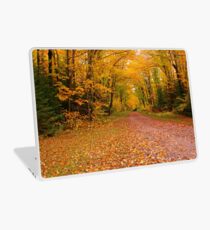 Gelber Gehweg Laptop Folie
