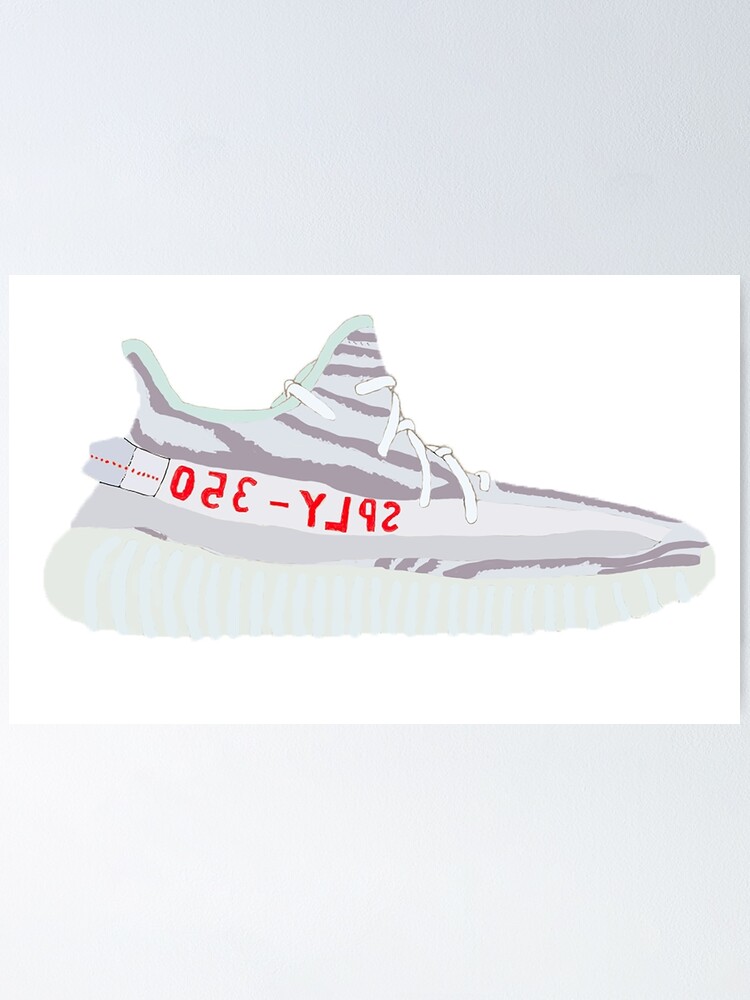 blue tint yeezys