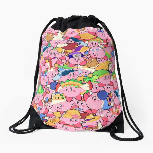 Kirby Patterns Drawstring Bag