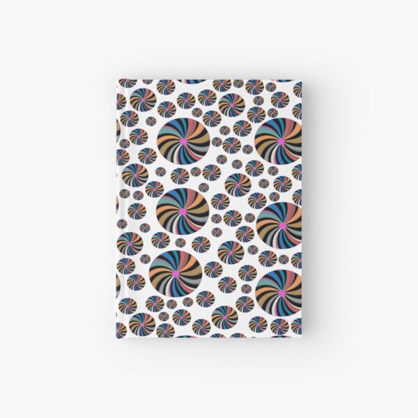 Rainbow Circles Colorful Pattern Hardcover Journal