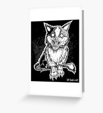 Demonicat - Satanic Cat Greeting Card
