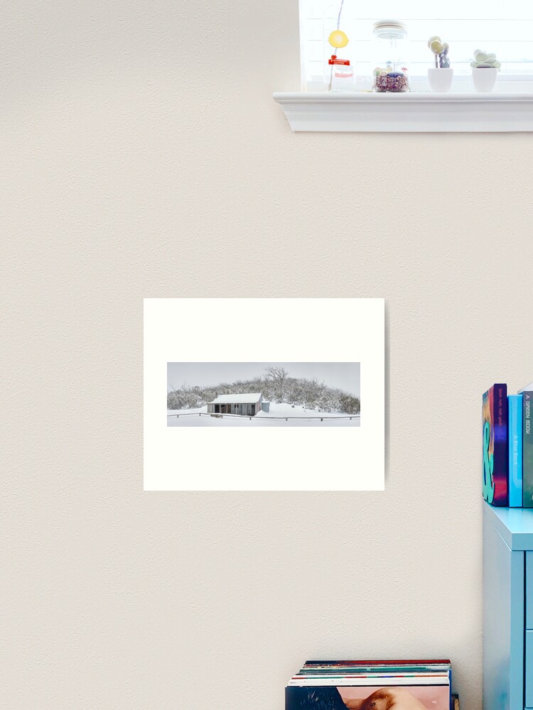 Thumbnail 2 of 3, Art Print, Winter Refuge, Bluff Hut, Alpine National Park, Victoria, Australia designed and sold by Chockstone.
