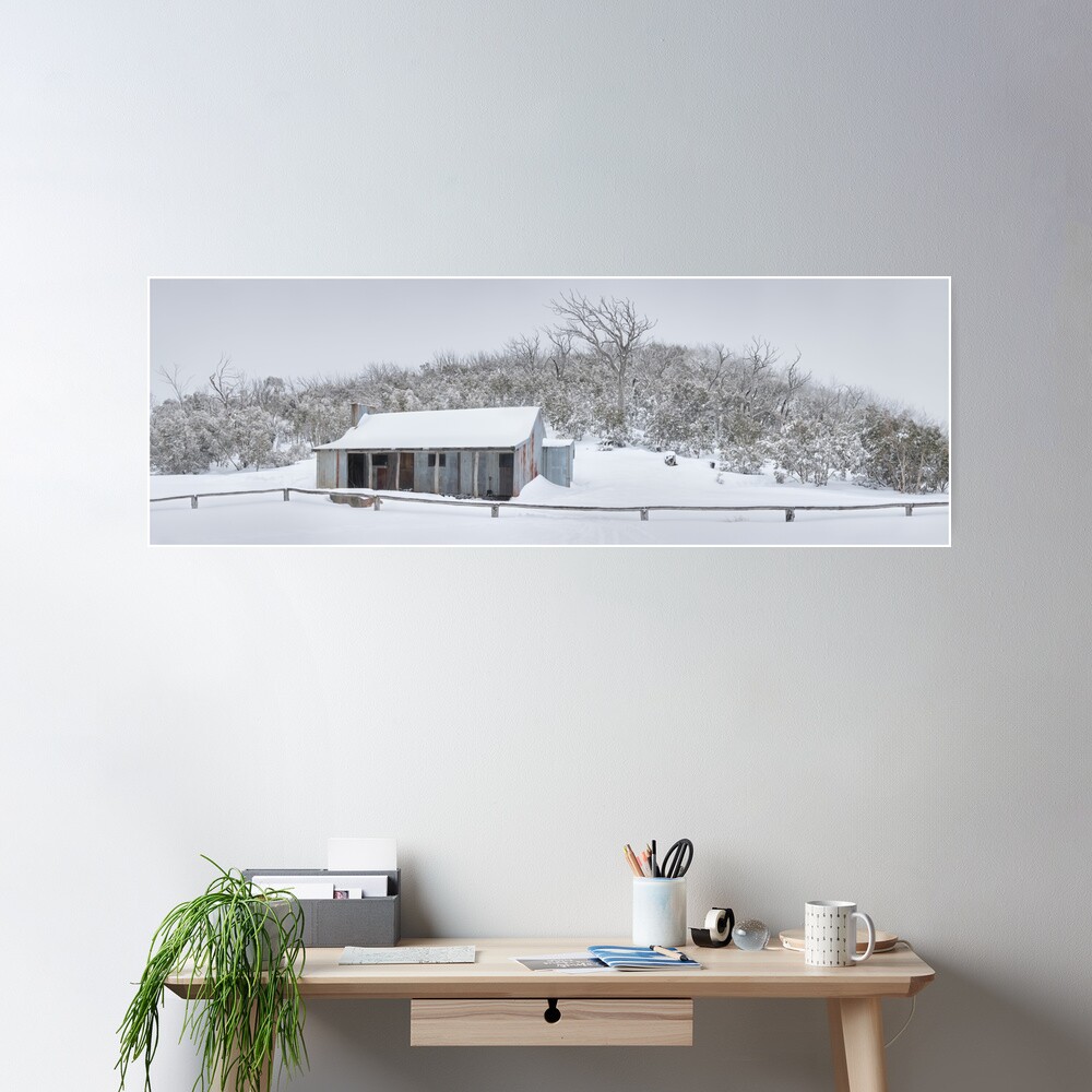 Winter Refuge, Bluff Hut, Alpine National Park, Victoria, Australia Poster