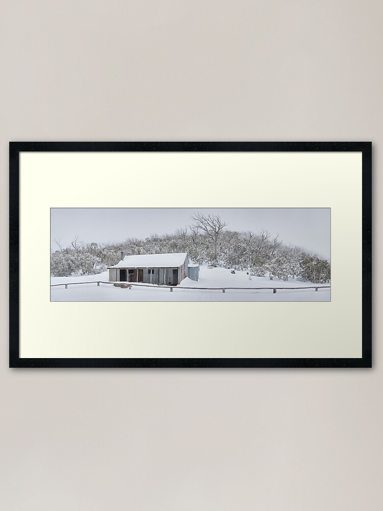 Alternate view of Winter Refuge, Bluff Hut, Alpine National Park, Victoria, Australia Framed Art Print