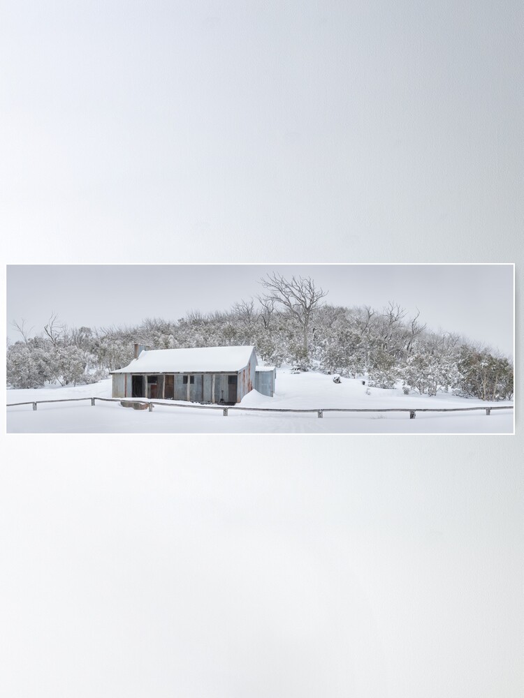 Alternate view of Winter Refuge, Bluff Hut, Alpine National Park, Victoria, Australia Poster