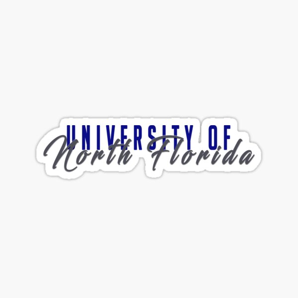 university-of-north-florida-sticker-for-sale-by-anabanana-redbubble